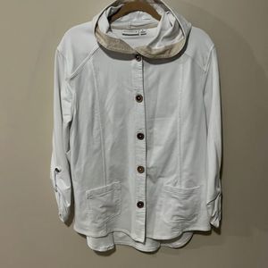 WOMAN’S Light Weight Dress Jacket, White, NO STAINS Size Medium